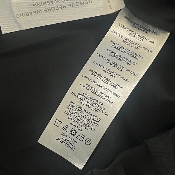 Loft Tweed Mini Skirt Womens 6 Black Silver Metallic Business Casual Sexy Short - Picture 11 of 11